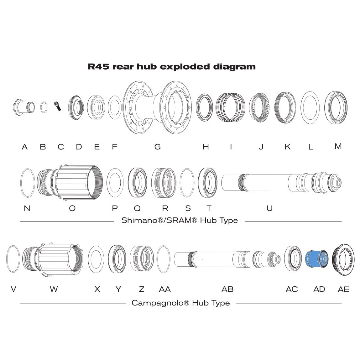 Chris-king Chris King R45 Campagnolo Rear Axle Retainer Sleeve (PHB755) 3 Chris-king Chris King R45 Campagnolo Rear Axle Retainer Sleeve (PHB755)