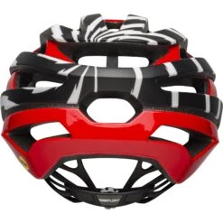 Bell Stratus MIPS Helm - Vertigi Mat/gl Black/red/white -Fietsonderdelen 210168033 bell stratus mips vertigo matte gloss black red white back 912622
