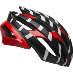 Bell Stratus MIPS Helm - Vertigi Mat/gl Black/red/white -Fietsonderdelen 210168033 bell stratus mips vertigo matte gloss black red white right 912626