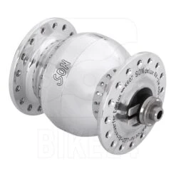 SON Delux Wide Body Hub Dynamo - QR - Silver Polished