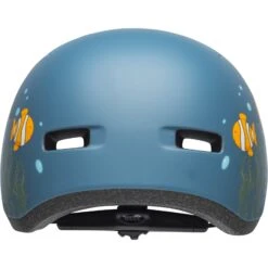 Bell Lil Ripper Kinder-Fietshelm - Matte Gray/blue Fish -Fietsonderdelen 301664 02 d 617210