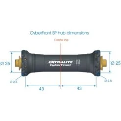 Extralite CyberFront SP Front Hub - QR -Fietsonderdelen 314556 02 d 650173