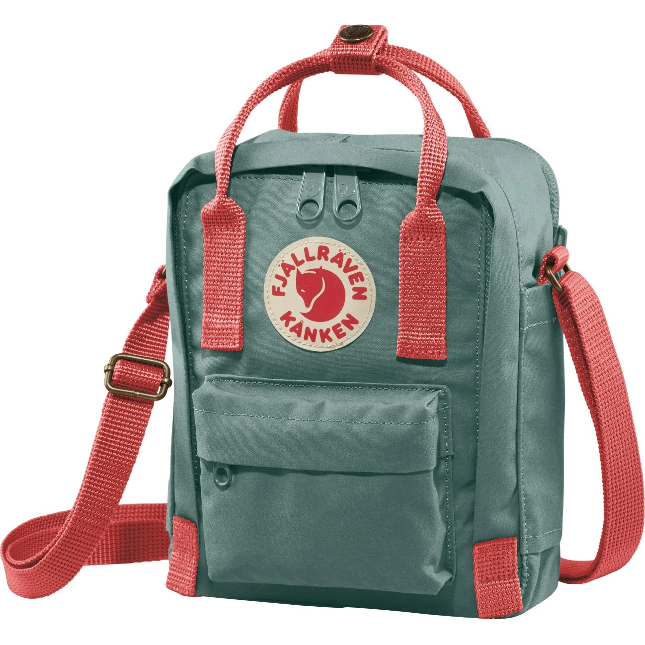 FJÄLLRÄVEN Fjällräven Kånken Sling Schoudertas 2.5L - Frost Green/peach Pink 3 FJÄLLRÄVEN Fjällräven Kånken Sling Schoudertas 2.5L - Frost Green/peach Pink