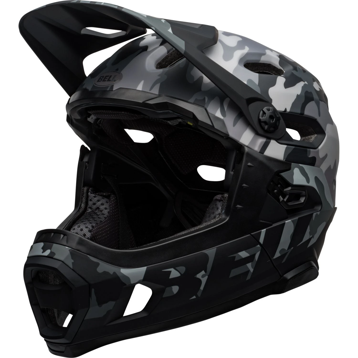 Bell Super DH Spherical Helm - Matte/gloss Black Camo 3 Bell Super DH Spherical Helm - Matte/gloss Black Camo
