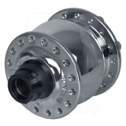 SON 28 15 Hub Dynamo - 6-Bolt - 15x100mm - 32 Holes - Silver Polished