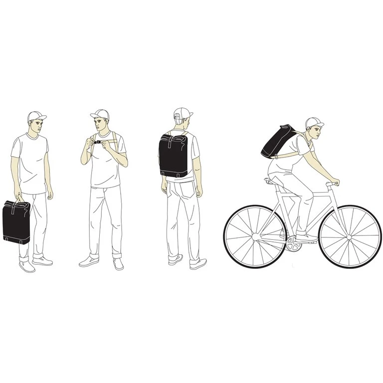 BROOKS ENGLAND Brooks Pickwick Small Rugzak - 12L - Grey 5 BROOKS ENGLAND Brooks Pickwick Small Rugzak - 12L - Grey - Afbeelding 3