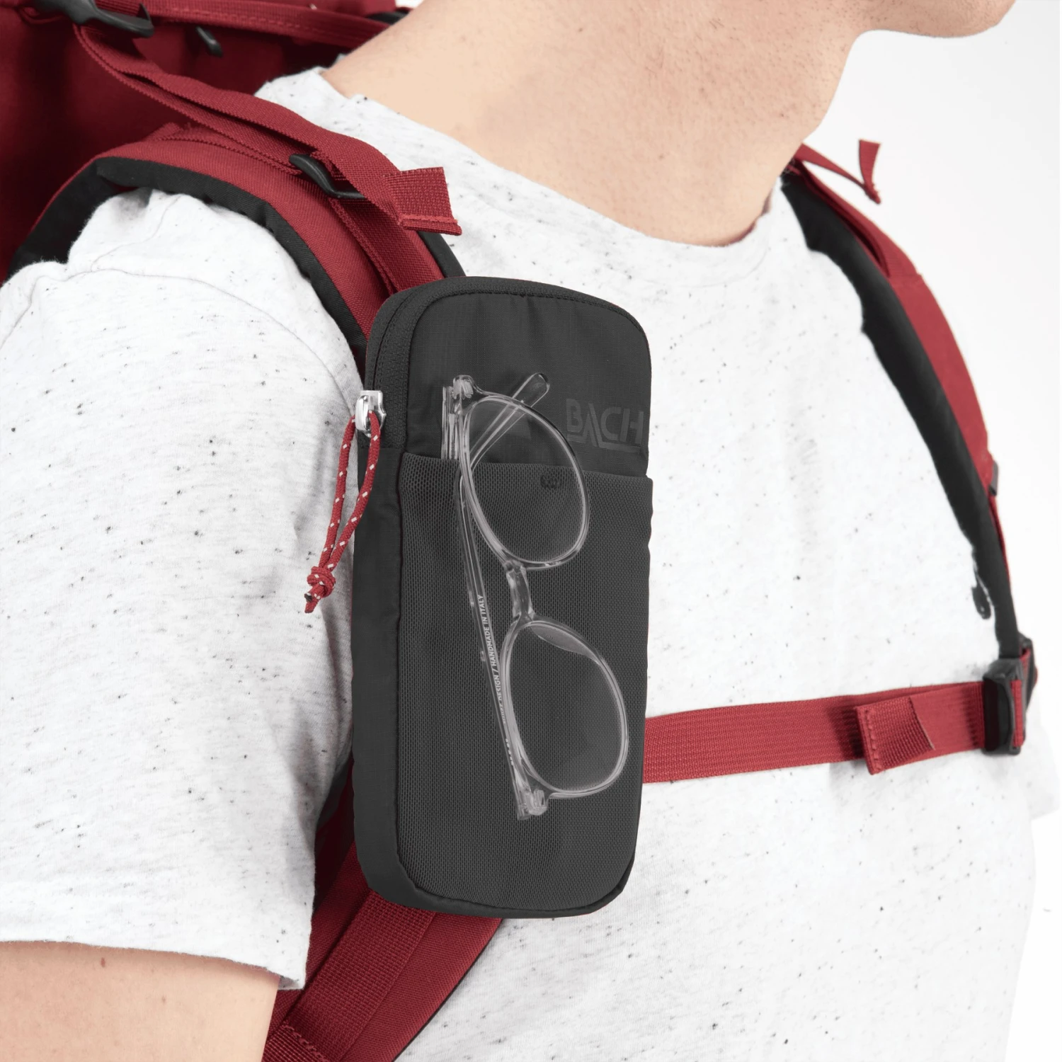 Bach Padded Shoulder Pocket M - Schouderriemtas - Zwart 6 Bach Padded Shoulder Pocket M - Schouderriemtas - Zwart - Afbeelding 4