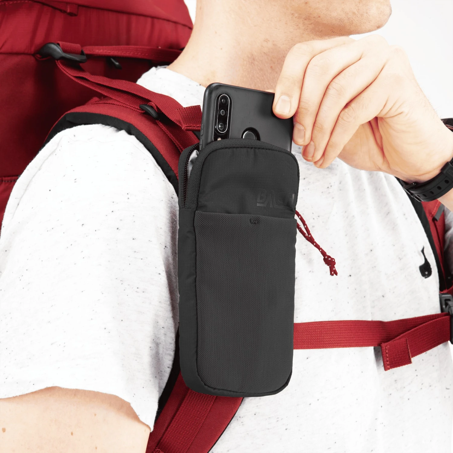 Bach Padded Shoulder Pocket M - Schouderriemtas - Zwart 7 Bach Padded Shoulder Pocket M - Schouderriemtas - Zwart - Afbeelding 5