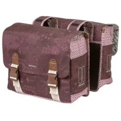 Basil Bohème Double Bag Fietstas 35L - Fig Red
