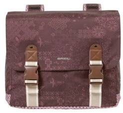 Basil Bohème Double Bag Fietstas 35L - Fig Red -Fietsonderdelen basil boheme doppelte fahrradtasche 35 liter rot b 873639
