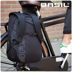 Basil Flex Fietsrugzak - Forest Green 19 Basil Flex Fietsrugzak - Forest Green -Fietsonderdelen basil flex backpack rear bike bag forest green 4 1378976