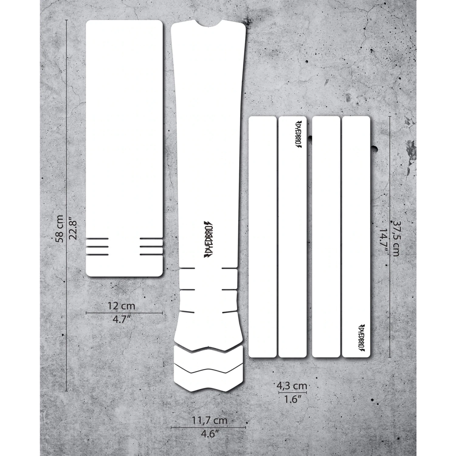 DYEDBRO Frame Protection Kit CLEAR E-BIKE - Black Gloss 4 DYEDBRO Frame Protection Kit CLEAR E-BIKE - Black Gloss - Afbeelding 2