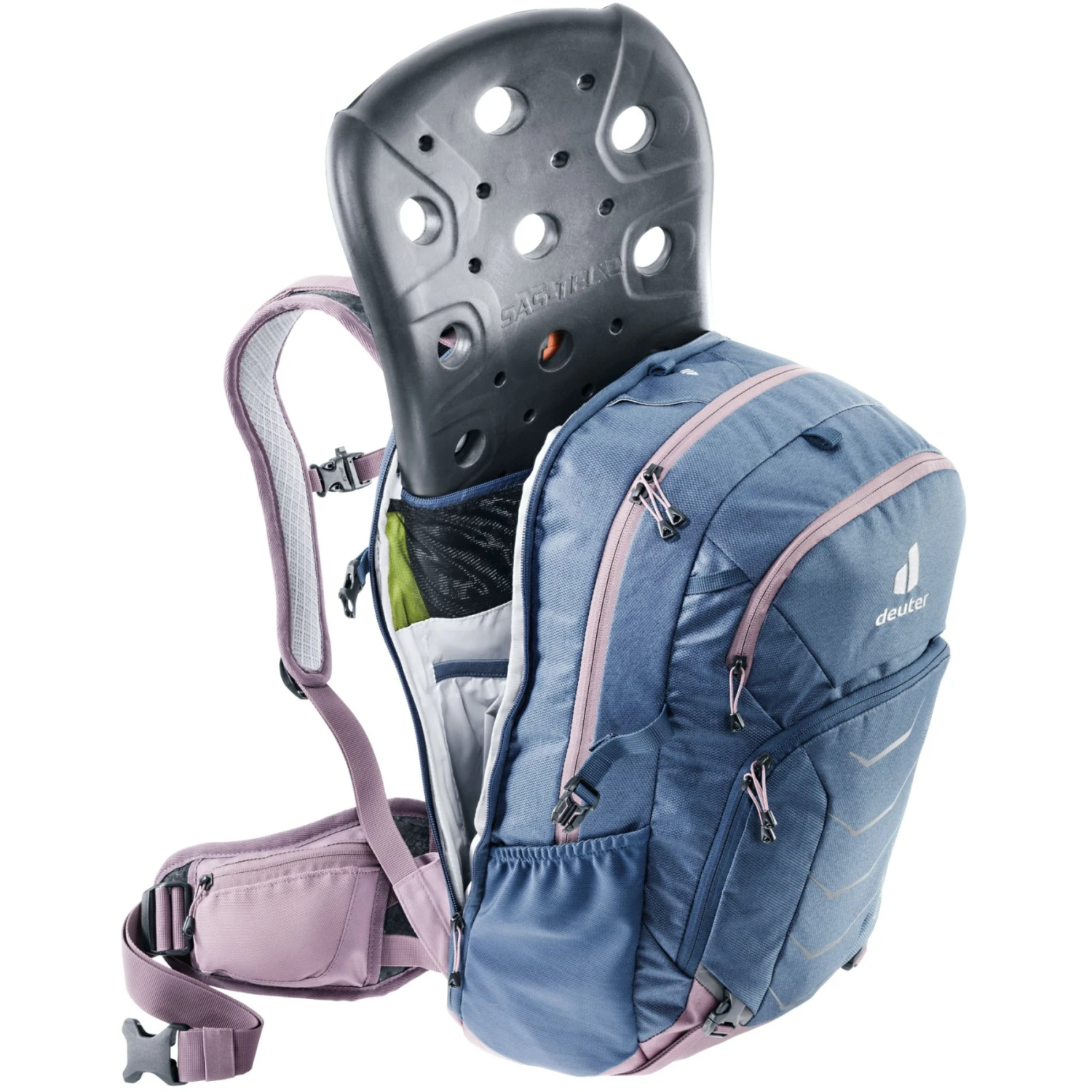 Deuter Attack 18 SL Dames Protectorrugzak - Marine-grape 5 Deuter Attack 18 SL Dames Protectorrugzak - Marine-grape - Afbeelding 3
