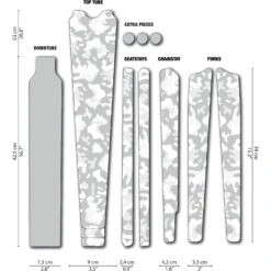 DYEDBRO Camo Gravel Beschermfolie Voor Het Frame - White Matte
