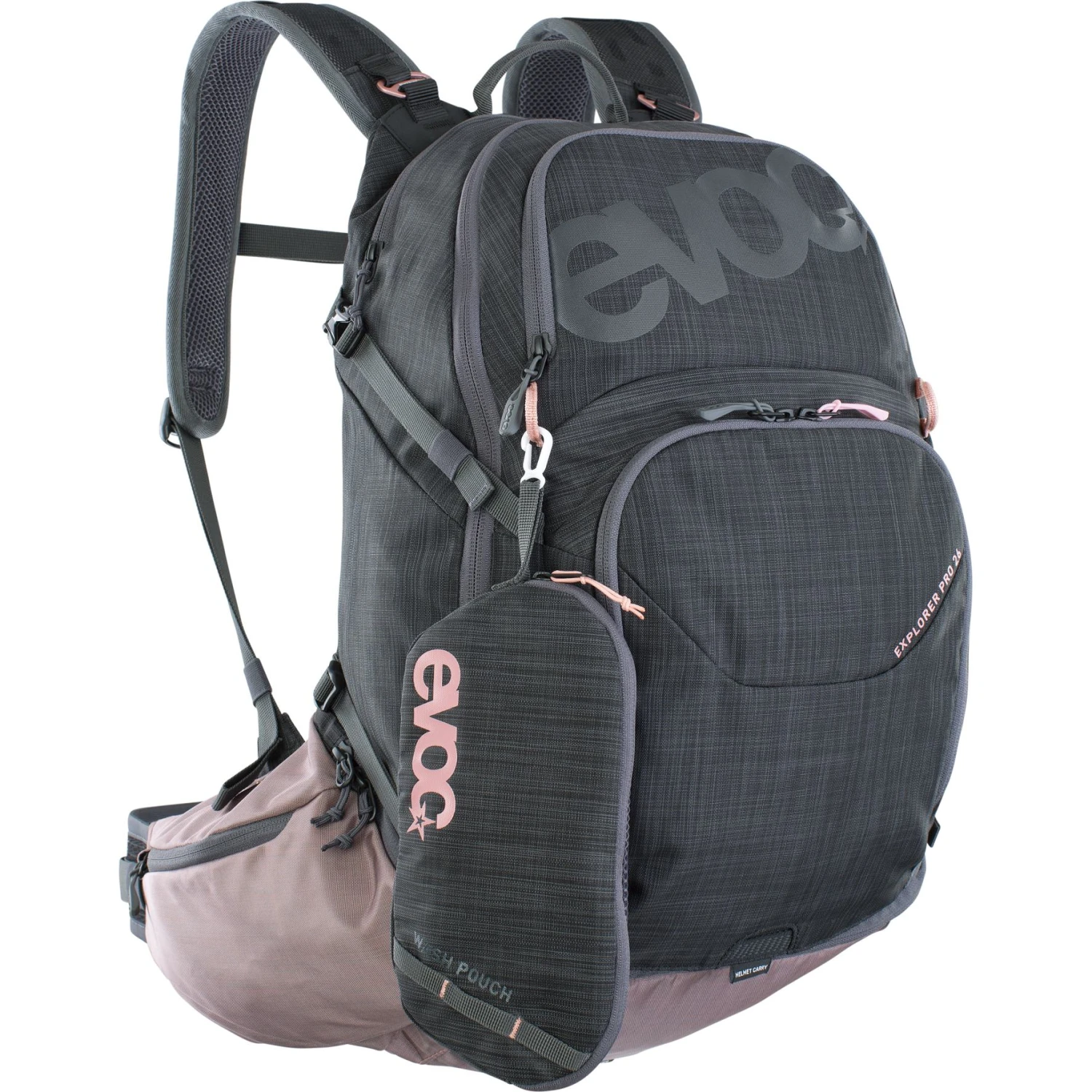 EVOC Explorer Pro Rugzak - 26 L - Carbon Grey / Dusty Pink 5 EVOC Explorer Pro Rugzak - 26 L - Carbon Grey / Dusty Pink - Afbeelding 3