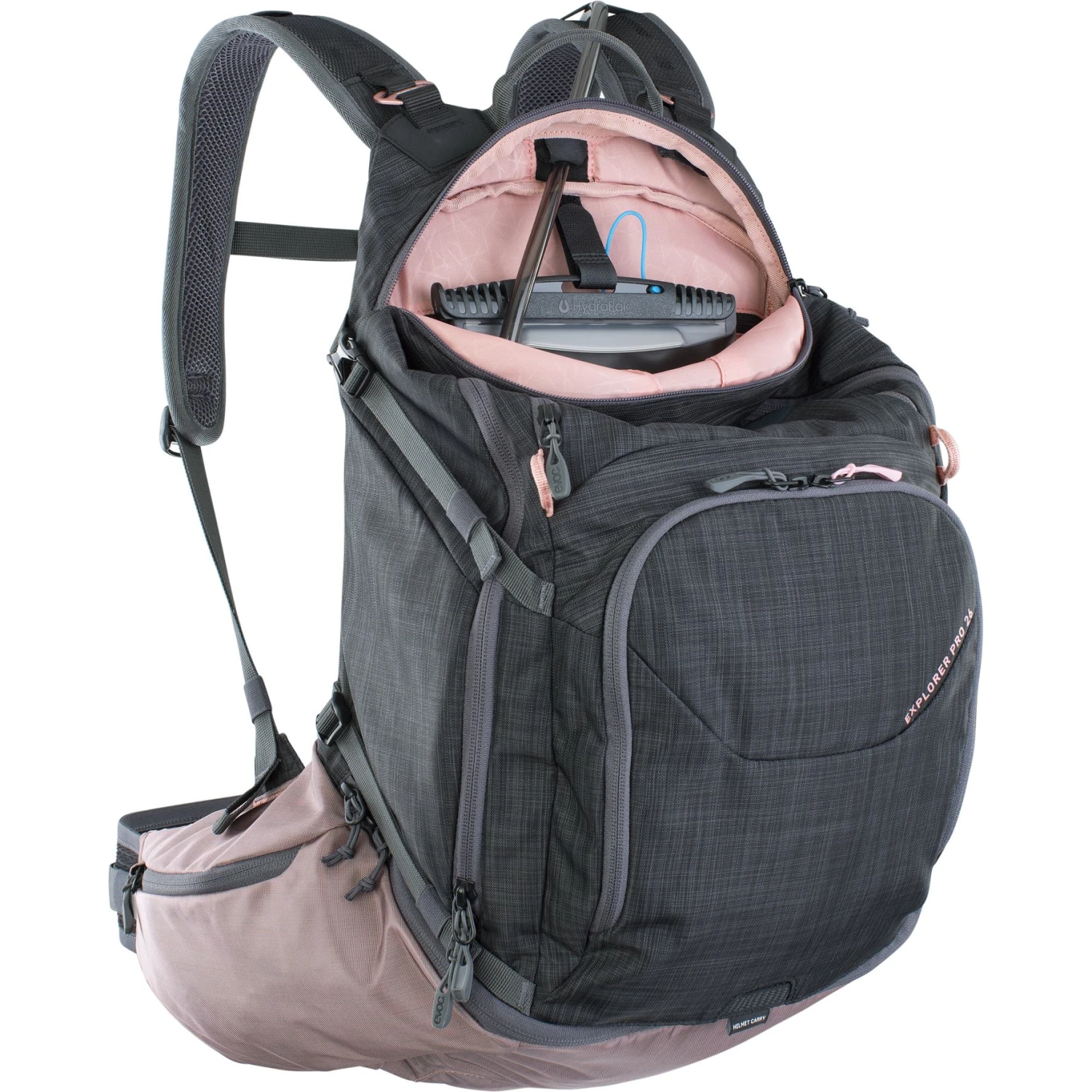 EVOC Explorer Pro Rugzak - 26 L - Carbon Grey / Dusty Pink 6 EVOC Explorer Pro Rugzak - 26 L - Carbon Grey / Dusty Pink - Afbeelding 4