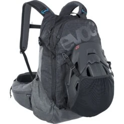 EVOC Trail Pro 26L Protector Backpack - Black/Carbon Grey -Fietsonderdelen evoc trail pro 26l protector backpack black carbon grey 8 887372
