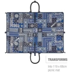 Helinox Origami Tote - Draagtas - Blue Bandanna -Fietsonderdelen helinox origami tote blue bandana 11457 03 1383487