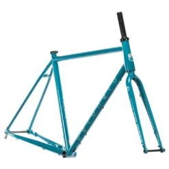Veloheld IconX - Frame Set With Steel Fork - 2022 - Glokzin Teal -Fietsonderdelen iconx frame steelfork glokzin teal glossy 2 985568