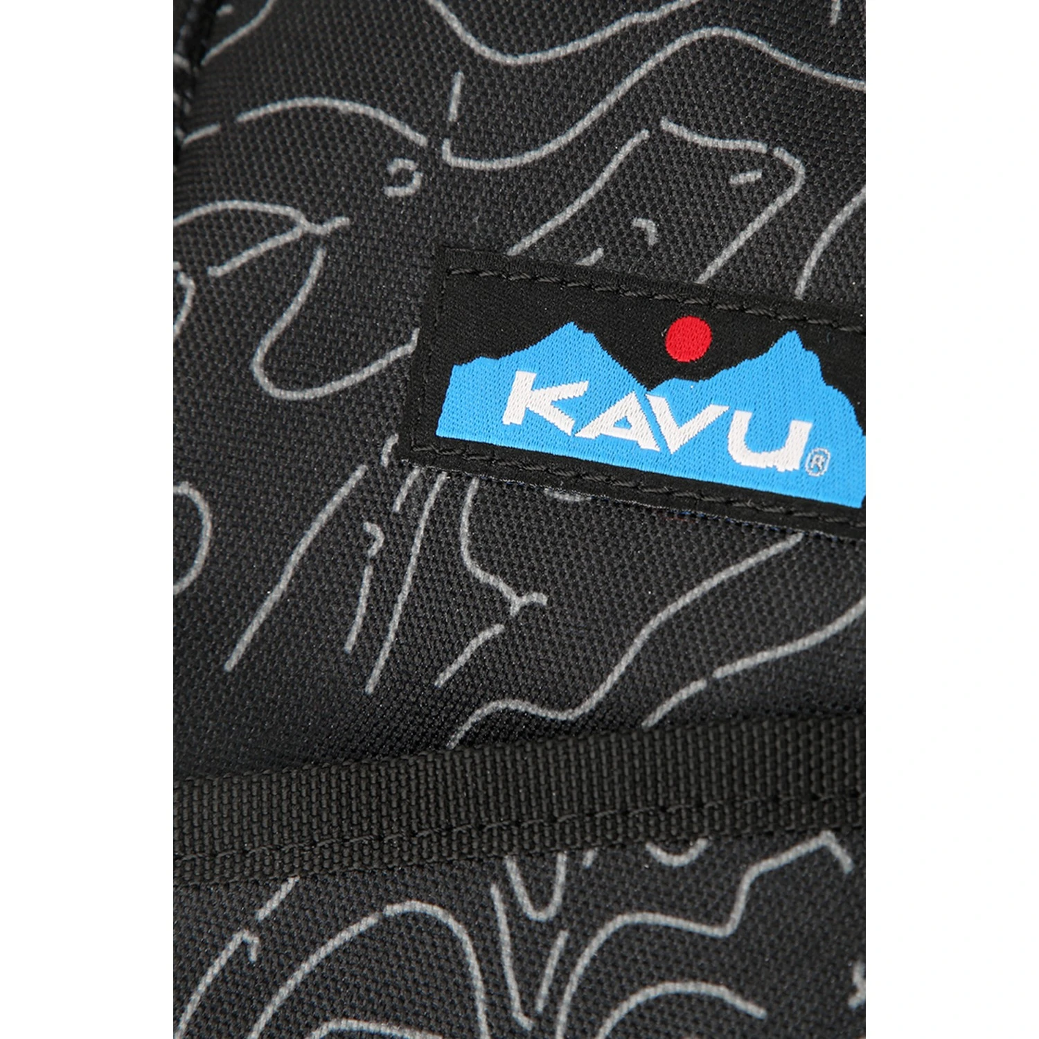 KAVU Essential Tas 0.5 L - Black Topo 6 KAVU Essential Tas 0.5 L - Black Topo - Afbeelding 4