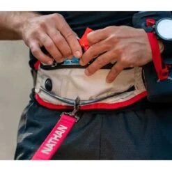 Nathan Sports K9 Runner's Waistbelt With Leash - Large - Vapor Blue/Lollipop -Fietsonderdelen nathan sports k9 runners large waistbelt with leash vapor blue lollipop 12 1028663