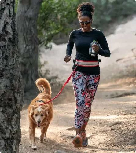 Nathan Sports K9 Runner's Waistbelt With Leash - Vapor Blue/Lollipop 12 Nathan Sports K9 Runner's Waistbelt With Leash - Vapor Blue/Lollipop - Afbeelding 10