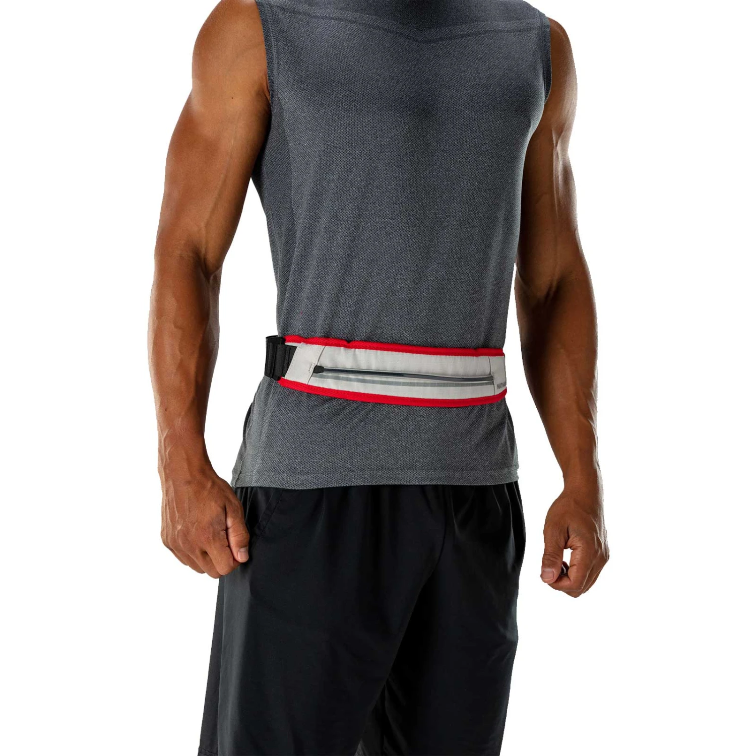 Nathan Sports K9 Runner's Waistbelt With Leash - Vapor Blue/Lollipop 8 Nathan Sports K9 Runner's Waistbelt With Leash - Vapor Blue/Lollipop - Afbeelding 6