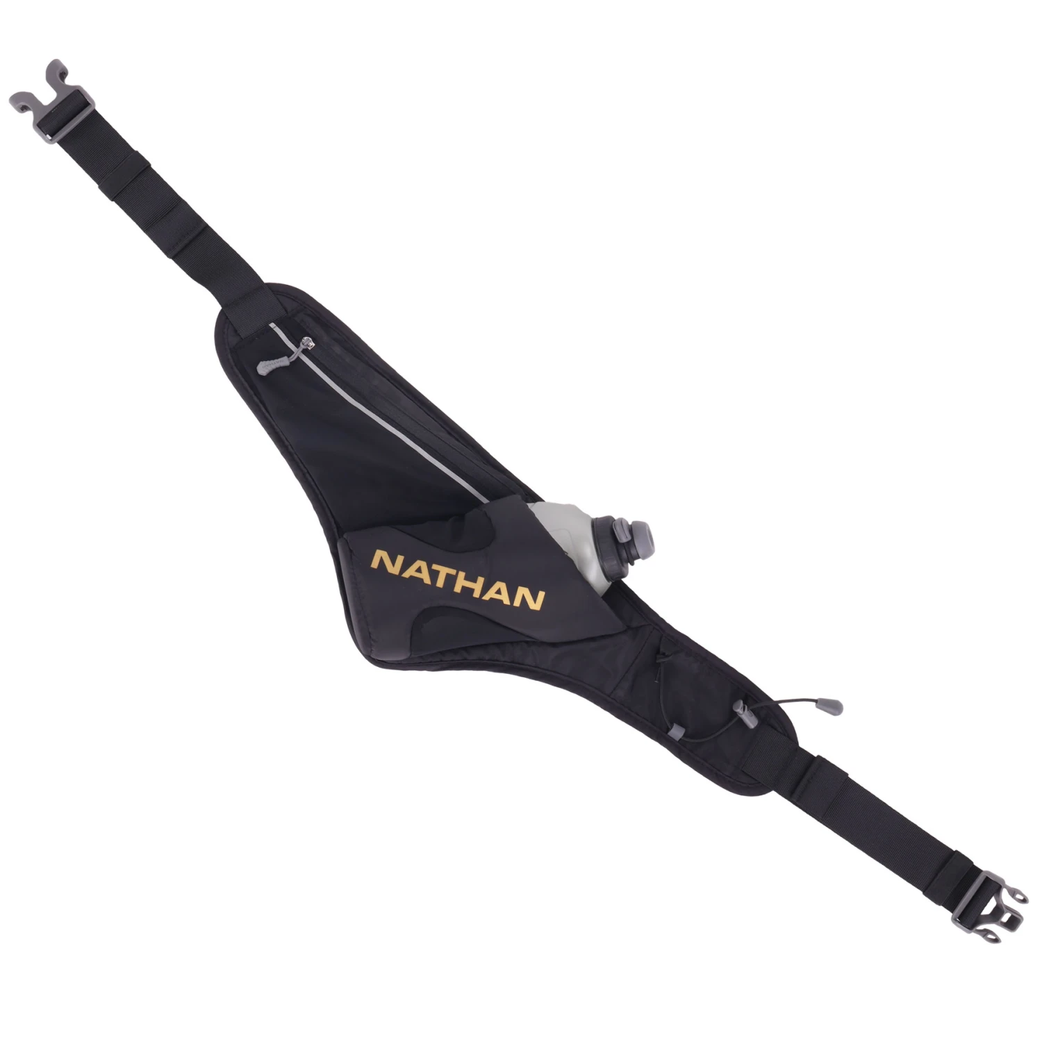 Nathan Sports Peak - 535ml Hydration Belt - Black / Gold 4 Nathan Sports Peak - 535ml Hydration Belt - Black / Gold - Afbeelding 2