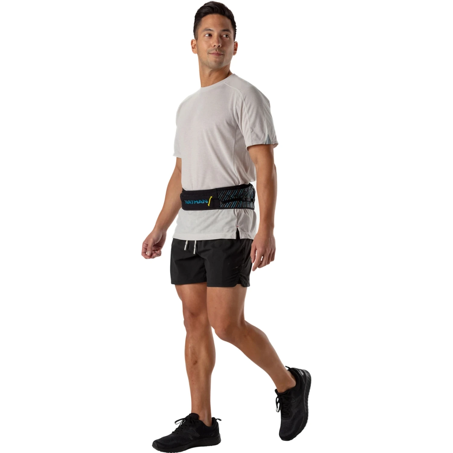 Nathan Sports Pinnacle Series Waistpack - Black / Blue Me Away 6 Nathan Sports Pinnacle Series Waistpack - Black / Blue Me Away - Afbeelding 4