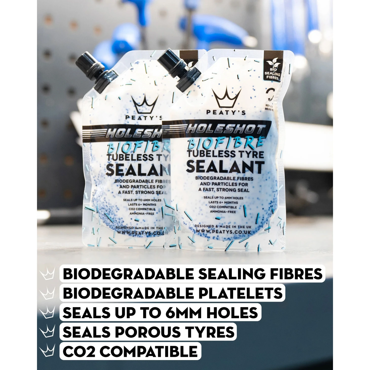 Peaty's Holeshot Tubeless Conversion Kit - 30mm 10 Peaty's Holeshot Tubeless Conversion Kit - 30mm - Afbeelding 8