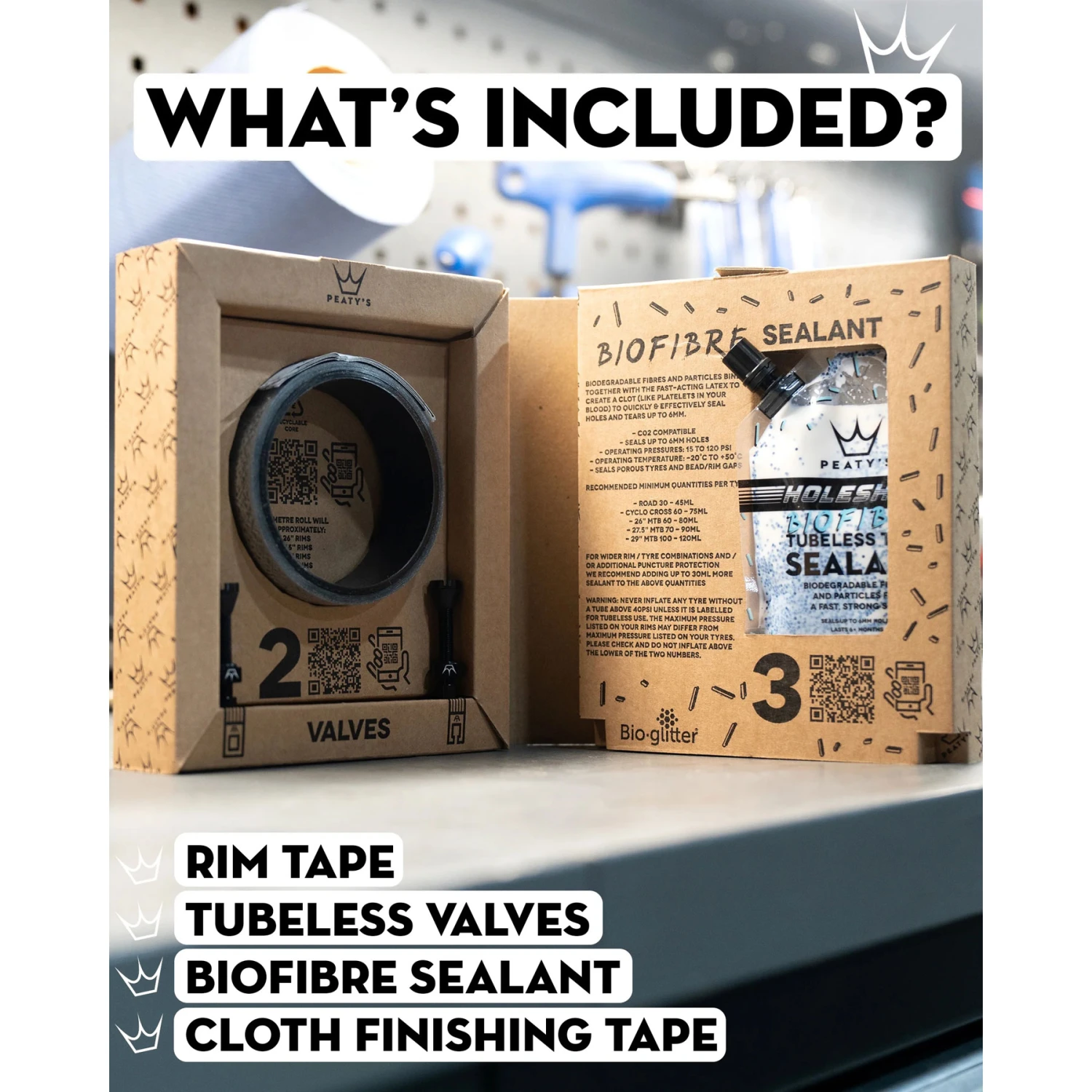 Peaty's Holeshot Tubeless Conversion Kit - 30mm 7 Peaty's Holeshot Tubeless Conversion Kit - 30mm - Afbeelding 5