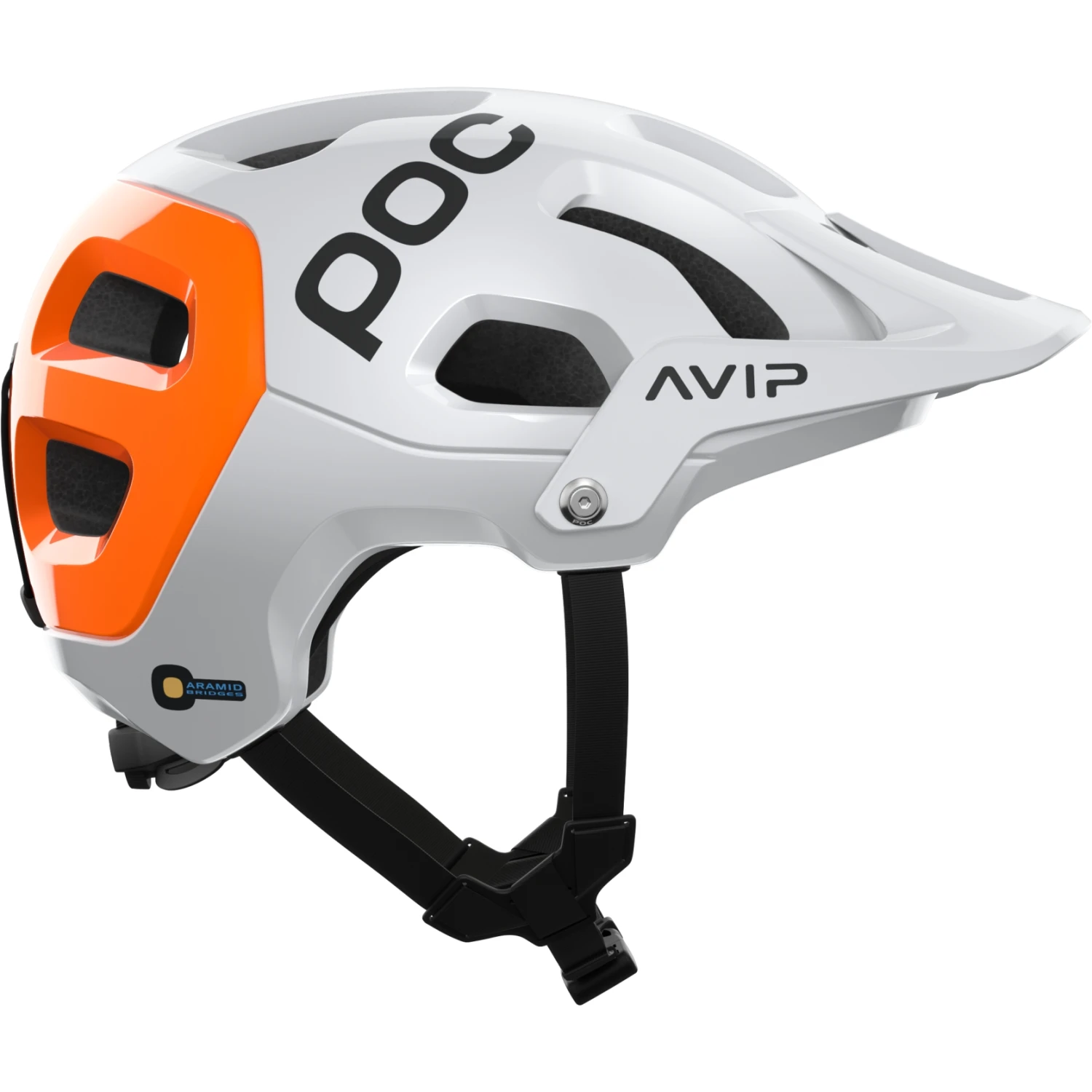 POC Tectal Race MIPS NFC Helm - 8043 Hydrogen White/fluorescent Orange Avip 5 POC Tectal Race MIPS NFC Helm - 8043 Hydrogen White/fluorescent Orange Avip - Afbeelding 3