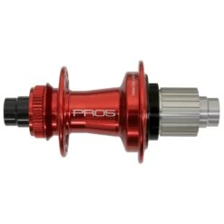 Hope Pro 5 Achterwielnaaf - Centerlock - 12x142mm | Shimano Micro Spline - Rood