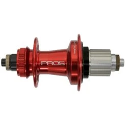 Hope Pro 5 Achterwielnaaf - Centerlock - QR 135 | Shimano Micro Spline - Rood