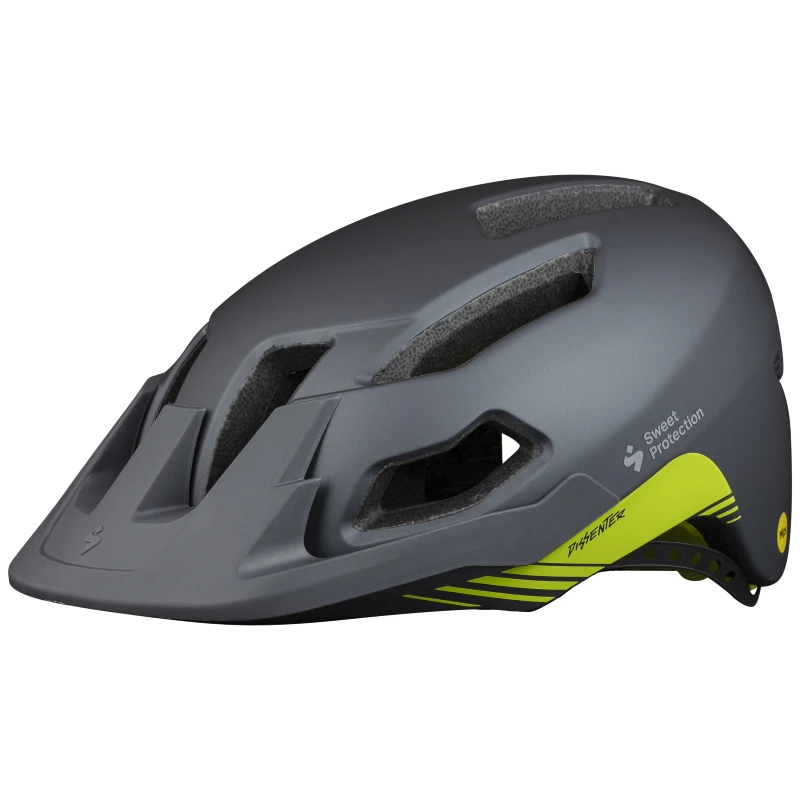SWEET Protection Dissenter MIPS Helm - Slate Gray Metallic/Fluo 3 SWEET Protection Dissenter MIPS Helm - Slate Gray Metallic/Fluo