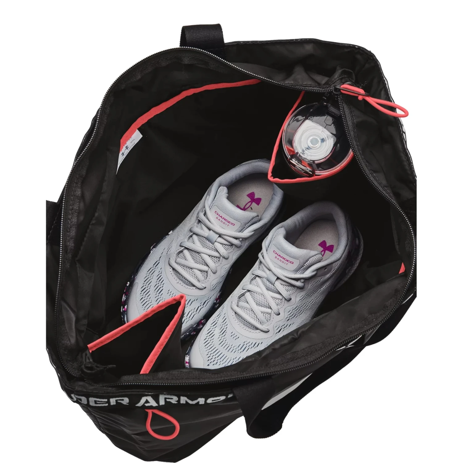 Under Armour UA Essentials Schoudertas Dames - Zwart / Mod Gray 5 Under Armour UA Essentials Schoudertas Dames - Zwart / Mod Gray - Afbeelding 3