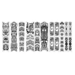 Unleazhed Frame Unscratch Bp01-F Frame Protection Tape - Tatanka Black Glossy