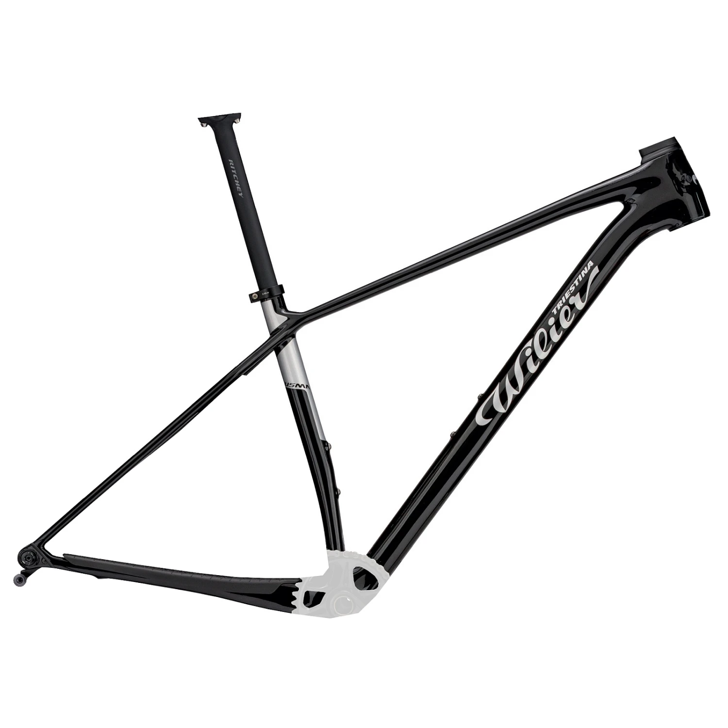 Wilier USMA SLR - 29" Carbon Frame Set - 2023 - Black / Silver Glossy 3 Wilier USMA SLR - 29" Carbon Frame Set - 2023 - Black / Silver Glossy